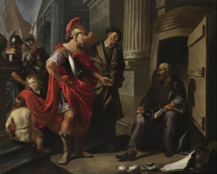 Hendrik Heerschop Alexander the Great and Diogenes oil painting picture
